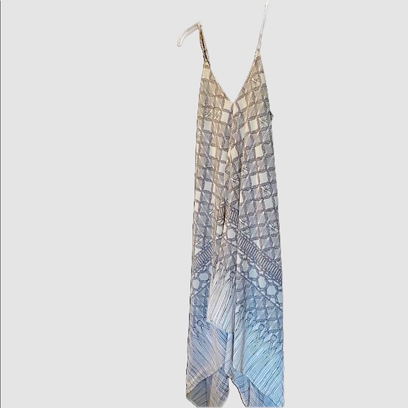 MARA HOFFMAN BATIK PRINT MAXI DRESS WATERFALL HEMLINE SIZE SMALL - Picture 5 of 6